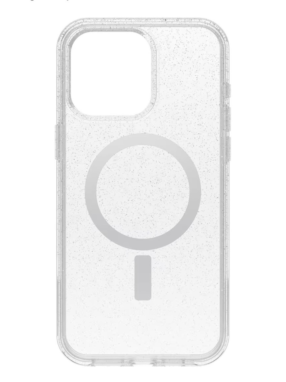OtterBox Clear Glitter MagSafe-Compatible Phone Case - Transparent Silver Accent
